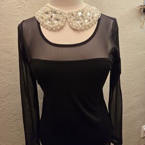 ADAM by Adam Lippes 90s Aesthetic Sheer Mesh top – Minimalist Chic